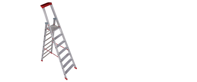 Zur Kategorie Nr. 32577 Stufenstehleiter m. Sicherheitsbrücke PREMIUM wechseln