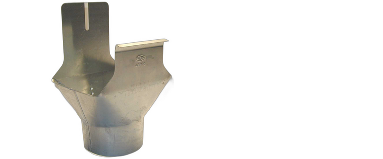 Zur Kategorie Zink Einhangstutzen für Kastenrinne wechseln