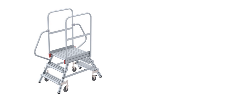 Zur Kategorie Nr. 51601 Mobile Podesttreppe 2-seitig begehbar wechseln