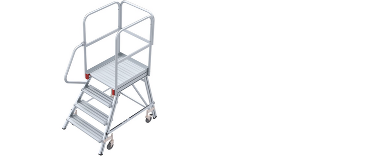 Zur Kategorie Nr. 51501 Mobile Podesttreppe 1-seitig begehbar wechseln