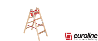 Zur Kategorie Typ 10504 Holz-Sprossenstehleiter m. Breitsprosse & Eimerhaken wechseln