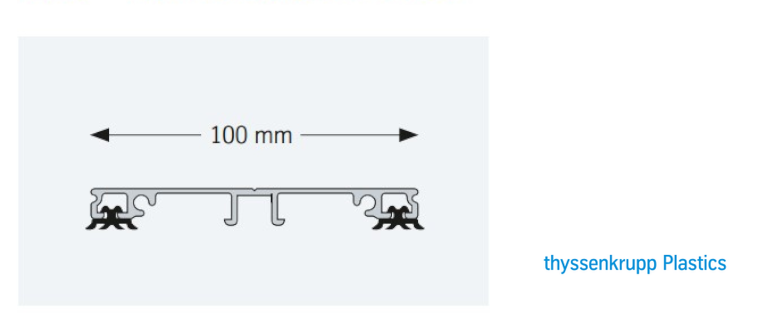 Zur Kategorie Oberprofil 100-2 m. Rippendichtungen wechseln