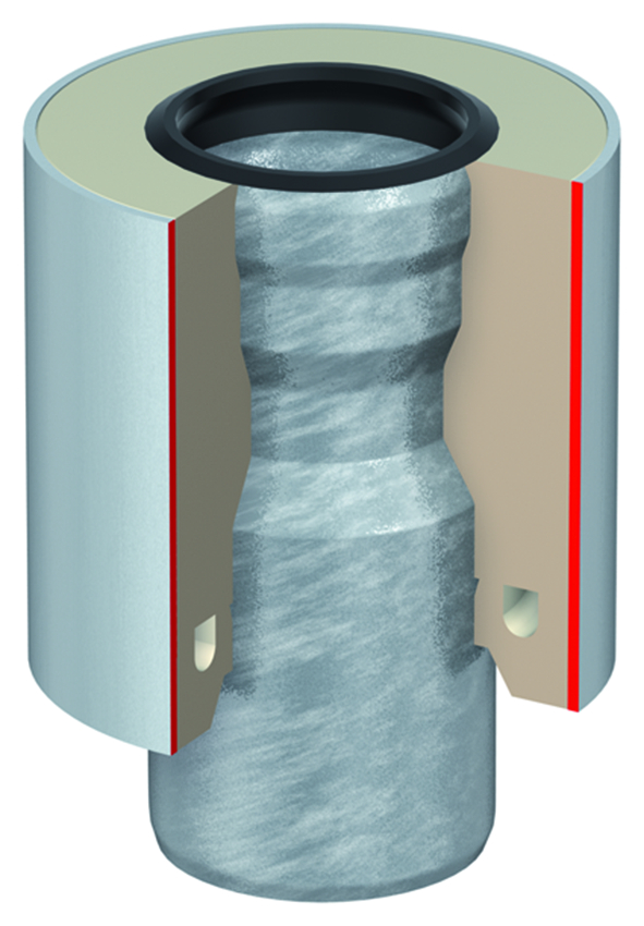 VBR-Übergangrohr m.Muffe