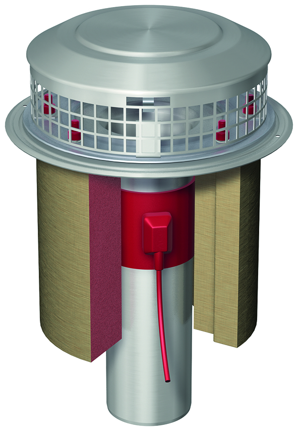 Brandsch.-Dachablauf 90° beh.