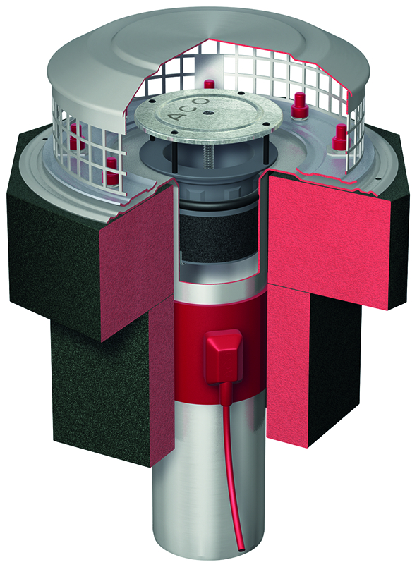 Brandsch.-Dachablauf 90° beh.