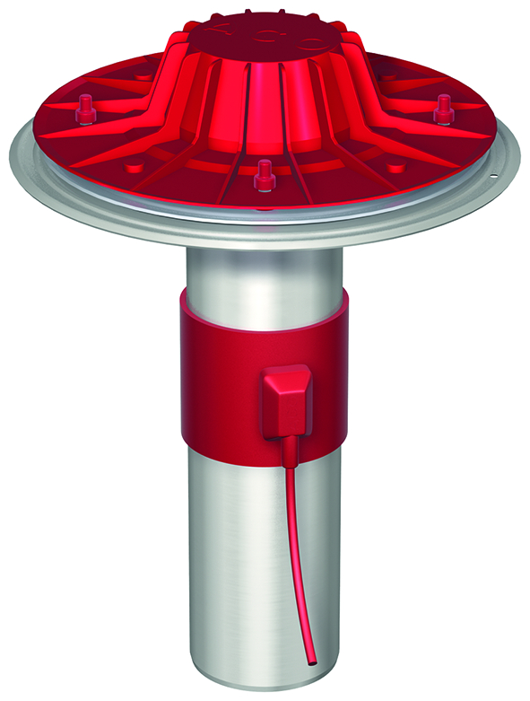 Brandsch.-Dachablauf 90° beh.