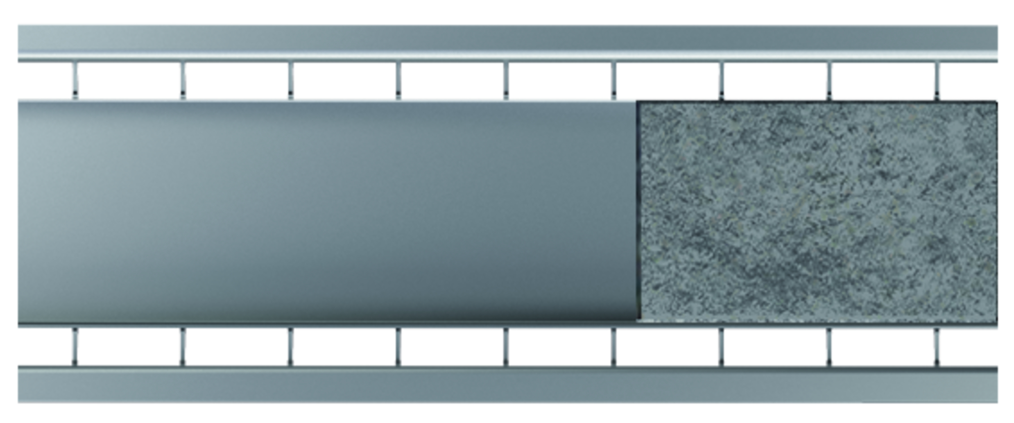 Design-Doppelschlitzrost VA