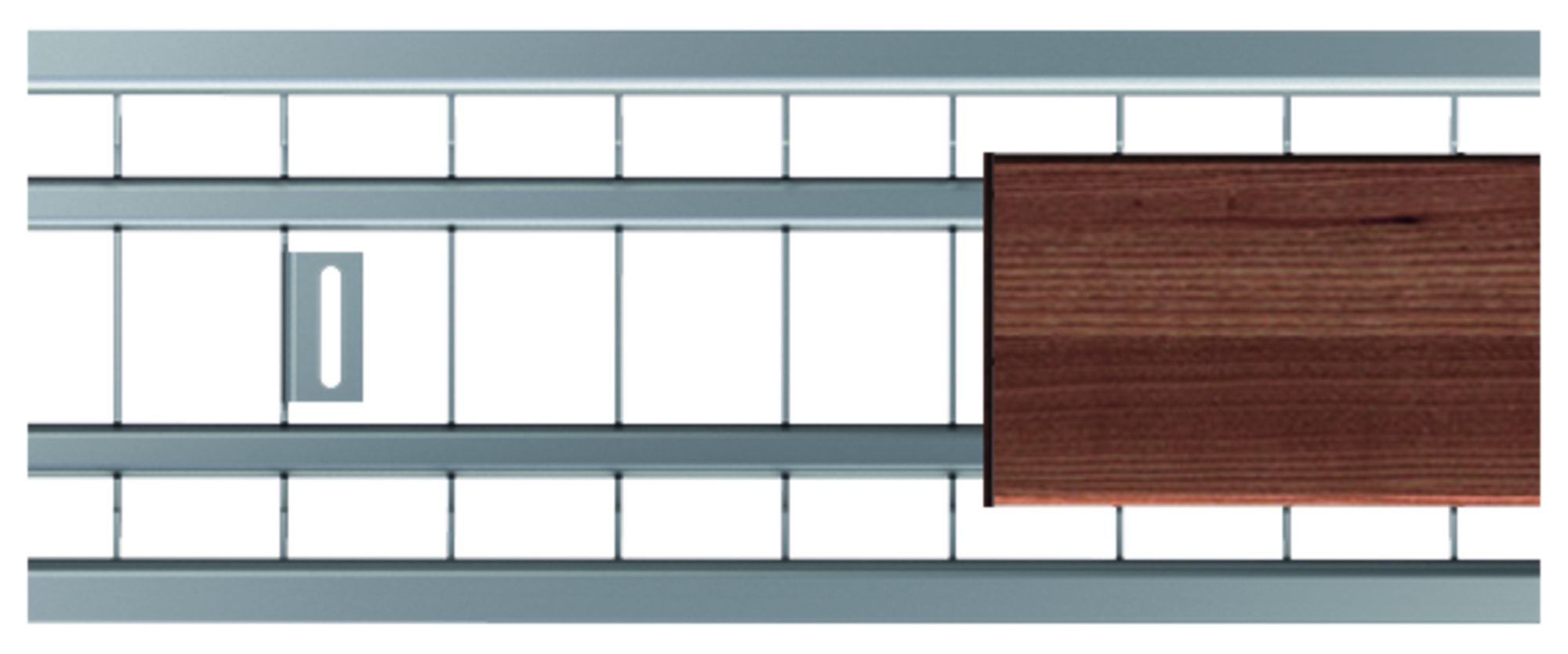 Design-Doppelschlitzrost VA