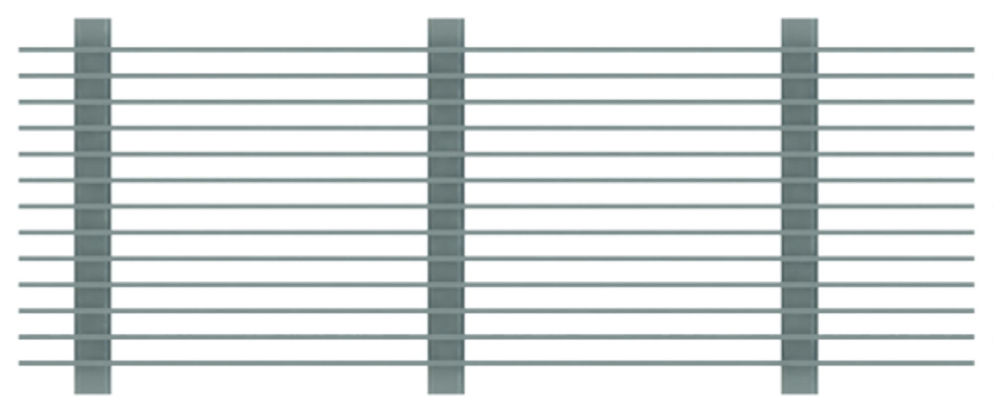 Längsstabrost 3/15 VA