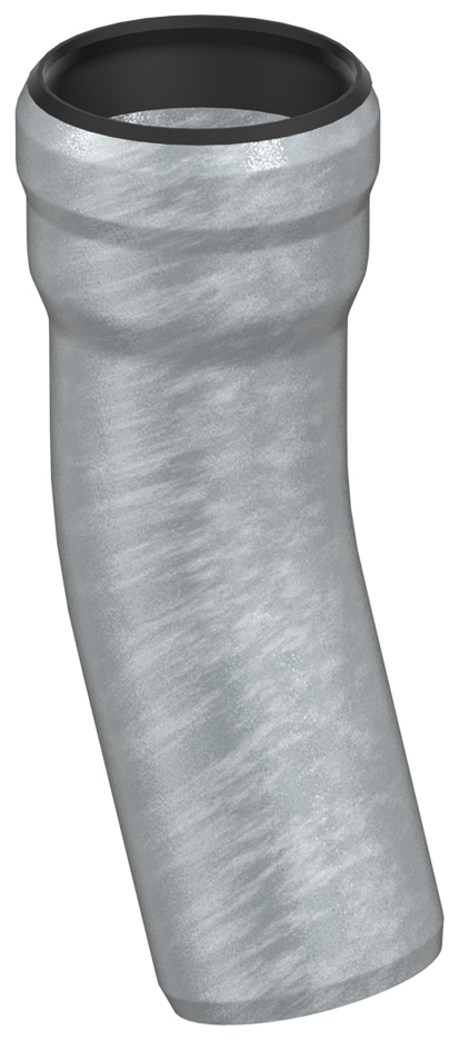 Rohrbogen 15° m.Muffe