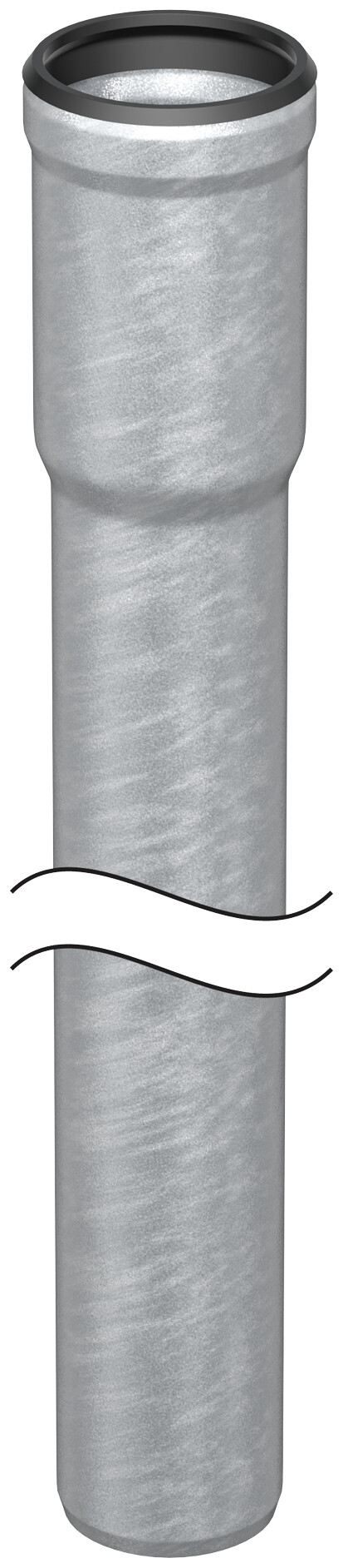 Abflussrohr m.Langmuffe 2A