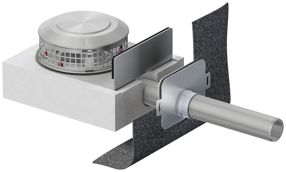 Attikaablauf 45° Set