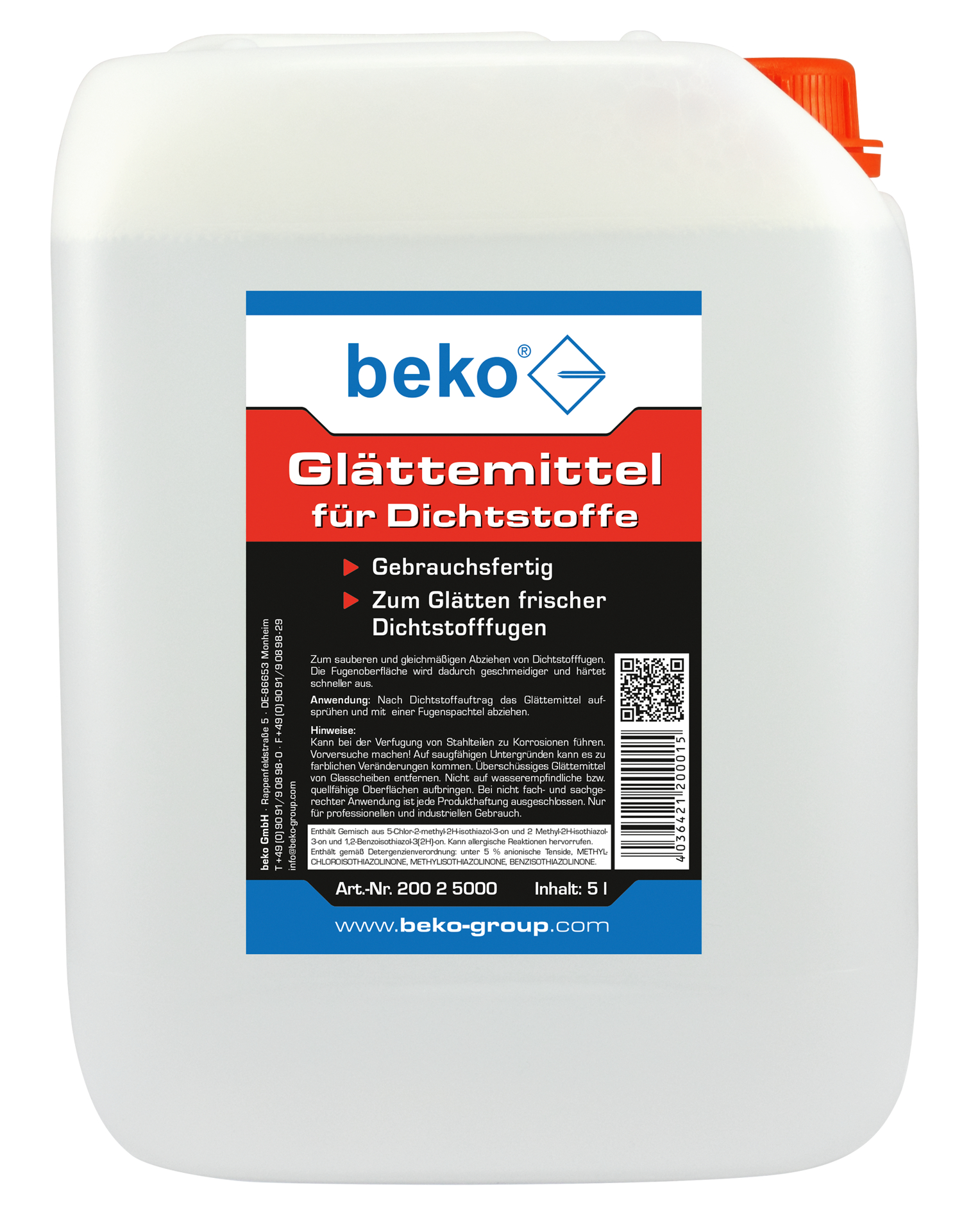 Glättemittel f. Dichtstoffe