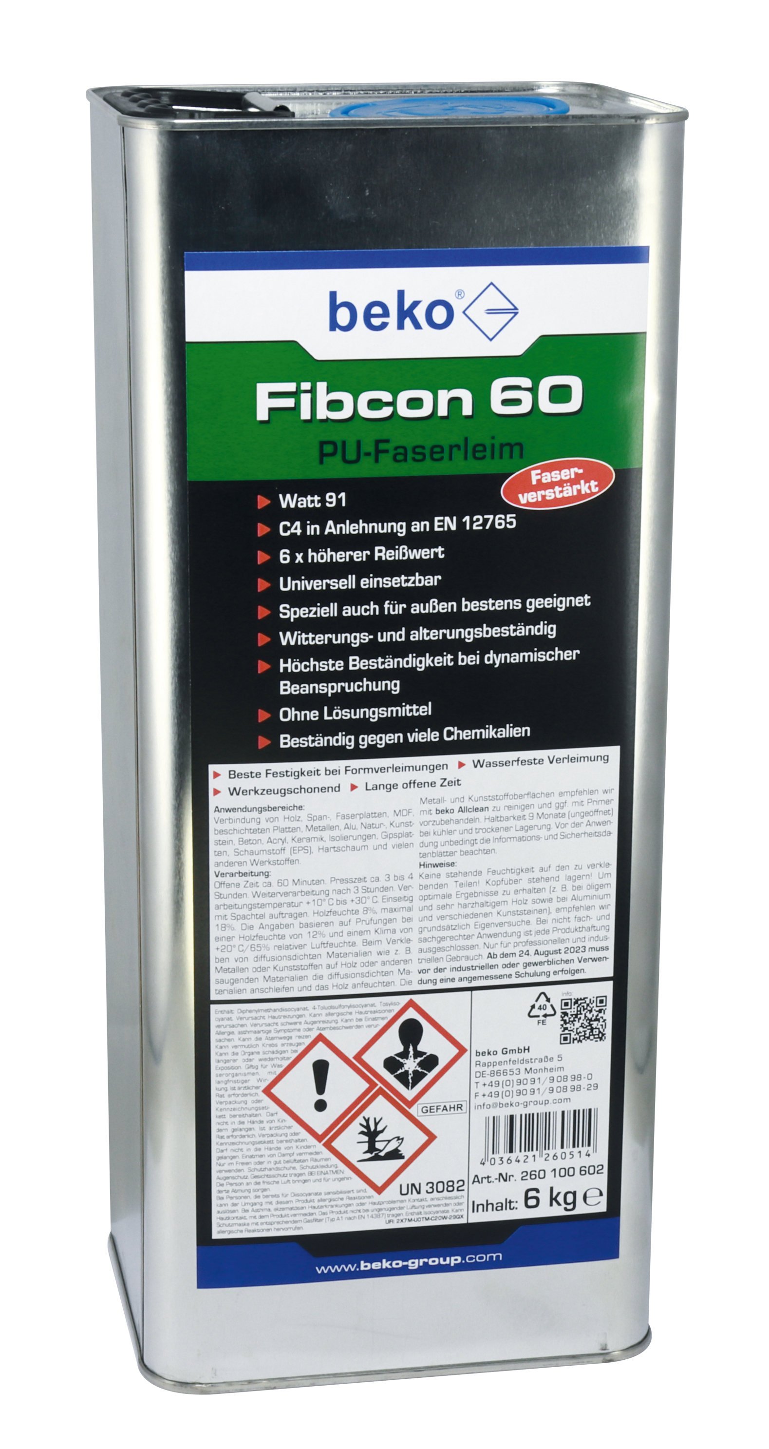 Fibcon 60 PU-Faserleim (GSV*)