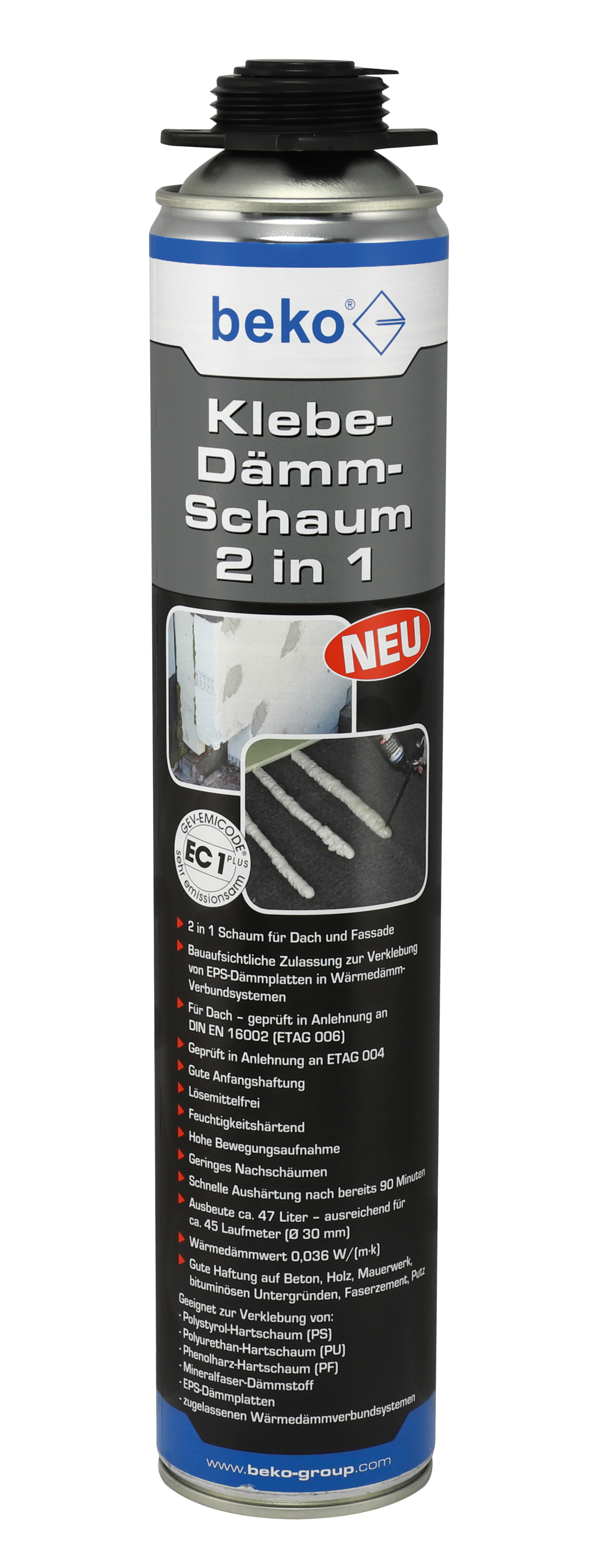 Klebe-Dämm Schaum 2 in 1 (GSV*)