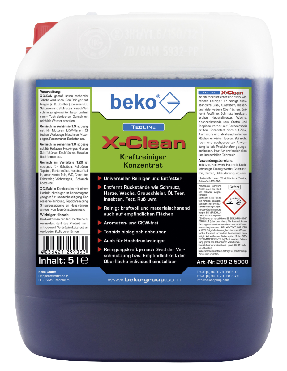 TecLine X-Clean Kraftreiniger (GSV*)