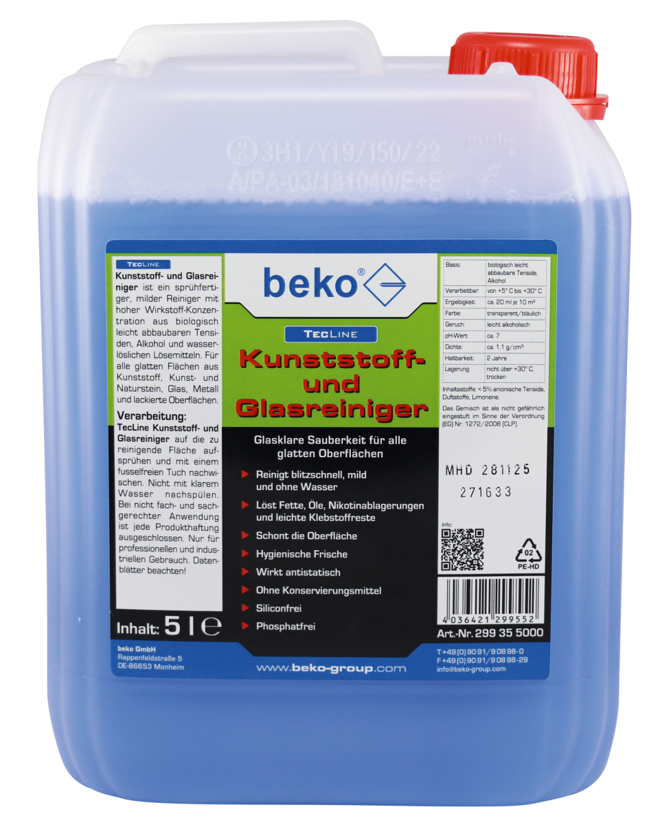 TecLine Kunststoff-/Glasreiniger