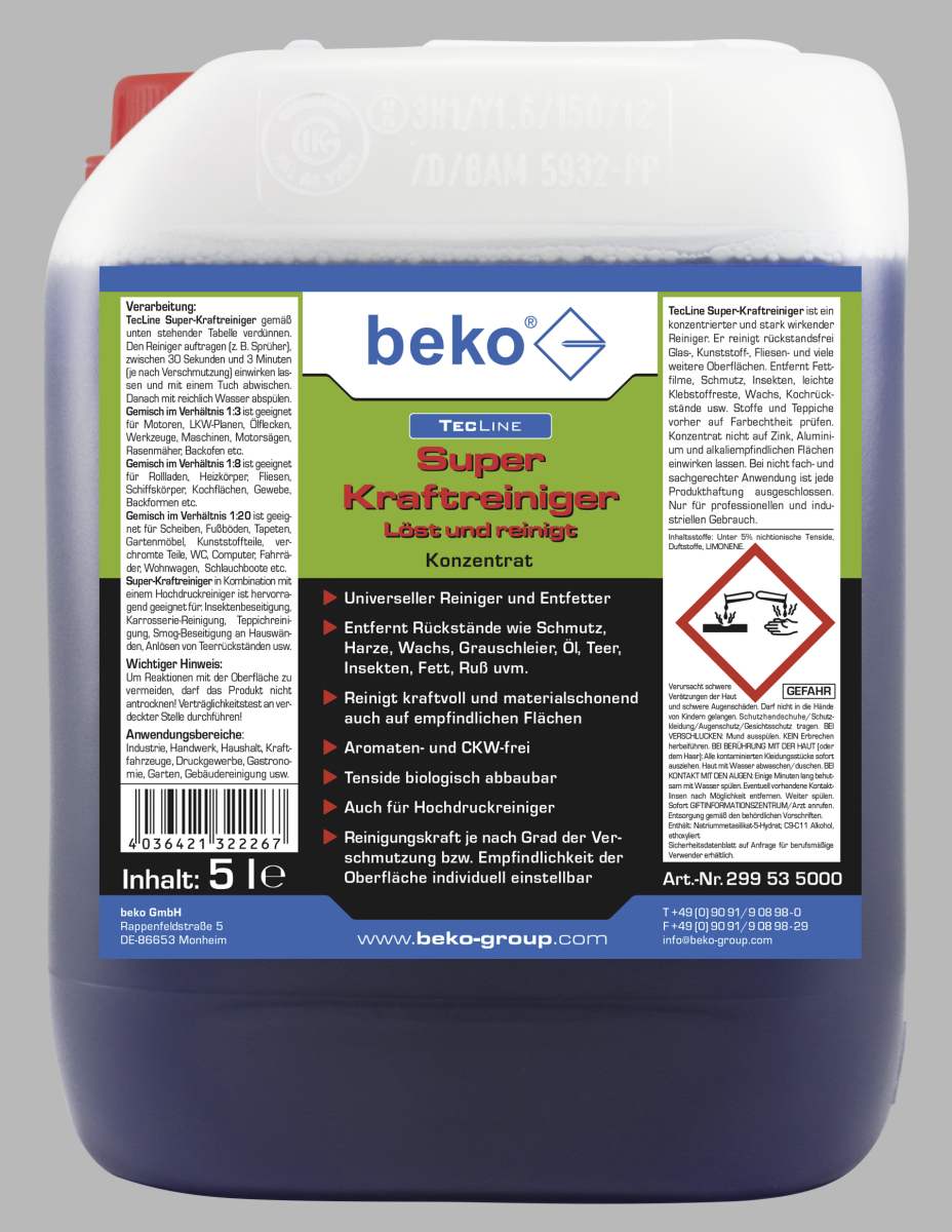 TecLine Super-Kraftreiniger (GSV*)