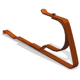 Schneefang-Rundholzhalter