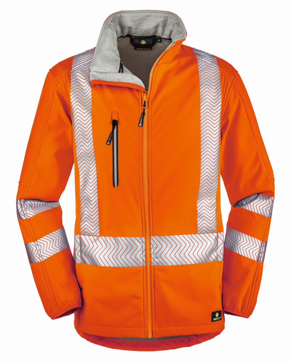 Warnschutz-Softshelljacke