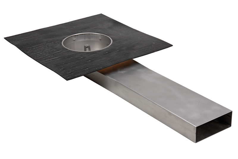 Power-Attikaablauf eckig VA