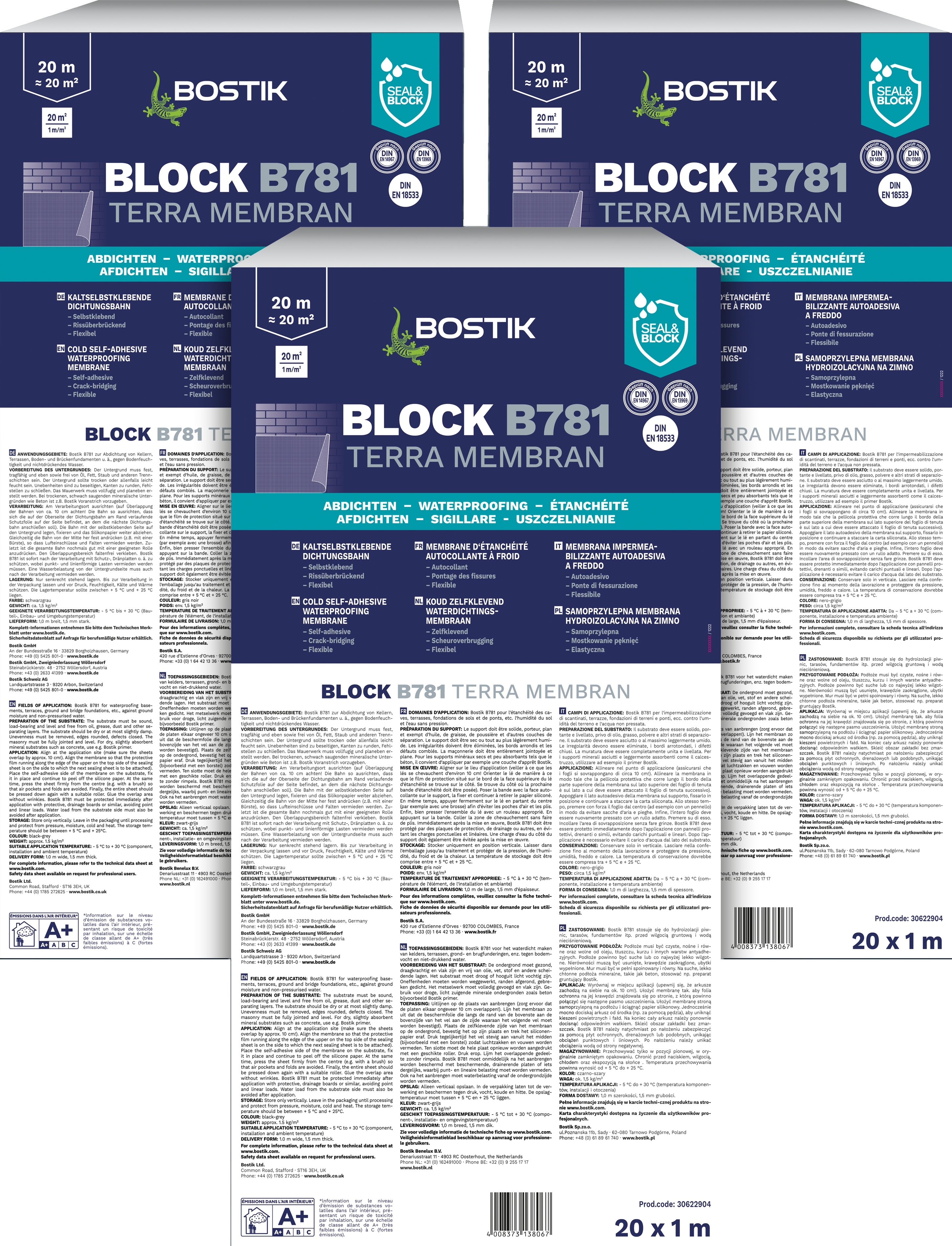 BLOCK B781 TERRA MEMBRAN
