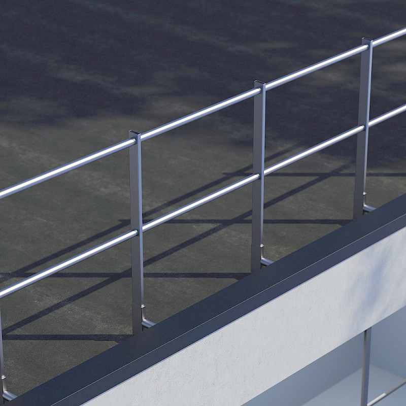 Attika-Geländer Fuß