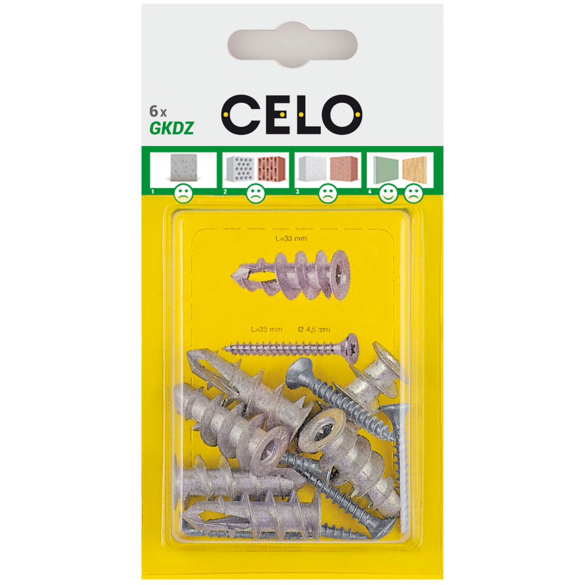 Gipskartondübel PH2