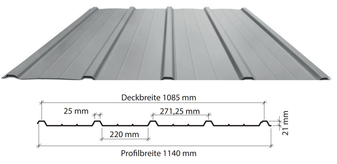 Trapezblech Dach