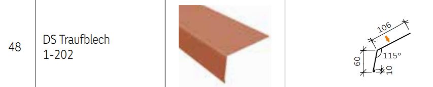 Traufblech