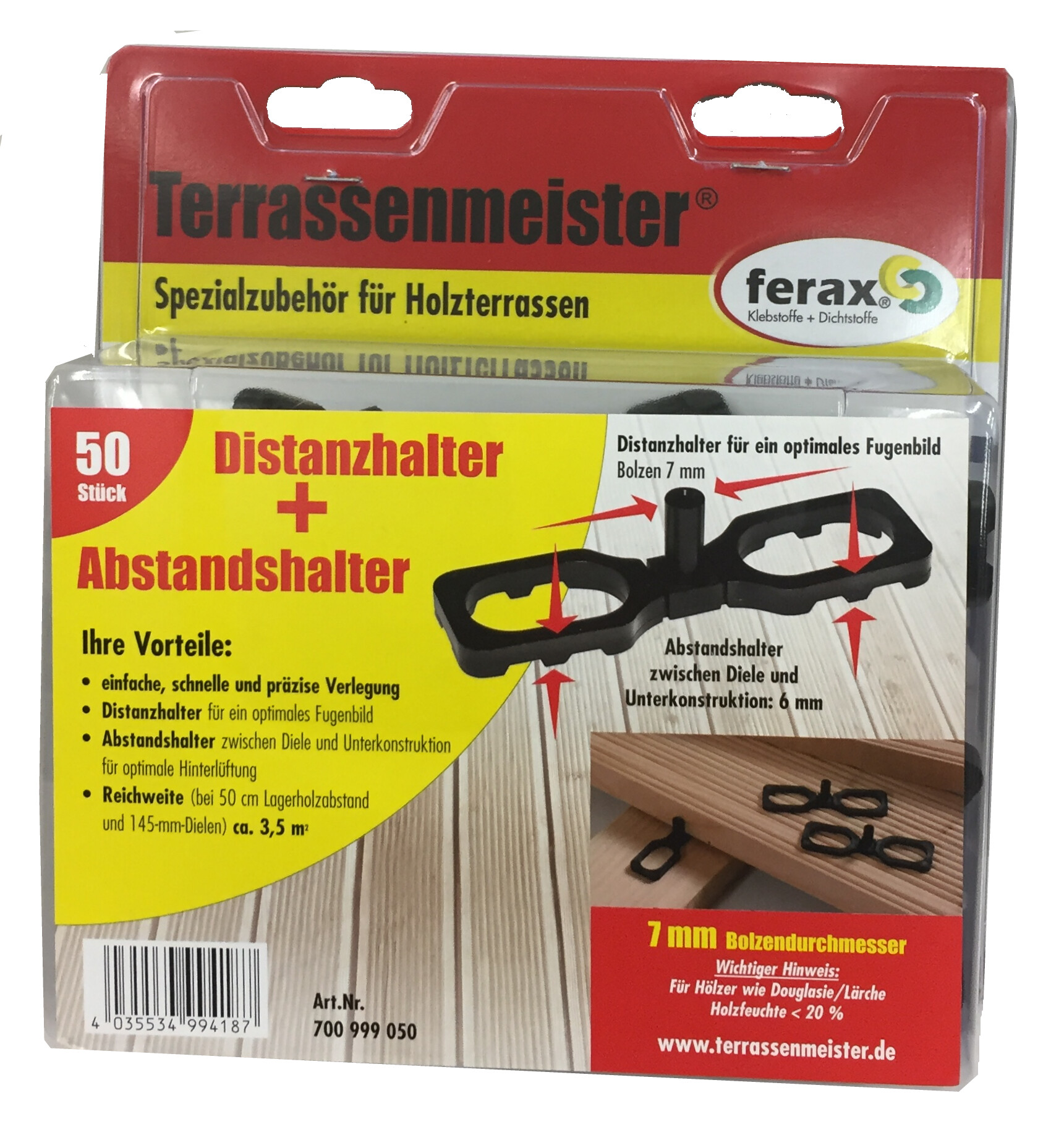 Distanz und Abstandshalter