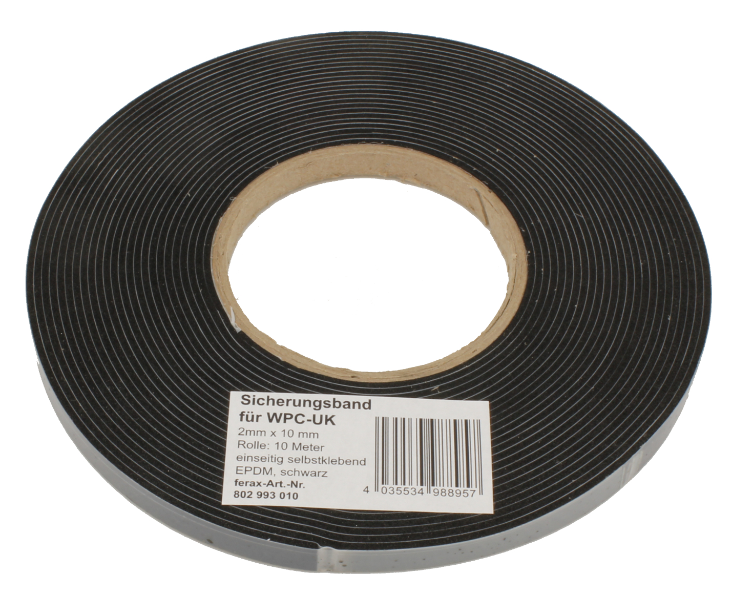 EPDM Sicherungsband f. WPC-UK
