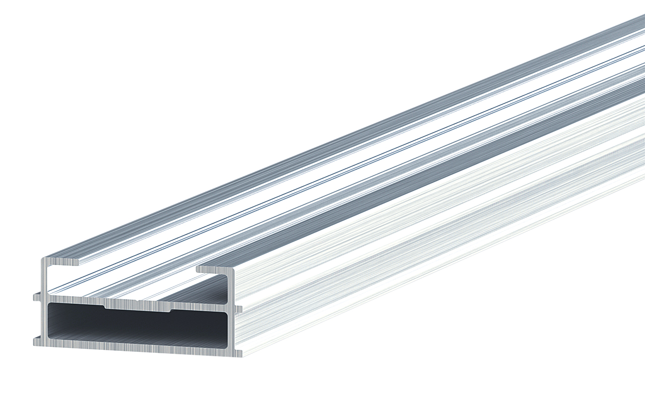 TUKON Alu-System Basis-Schiene flach