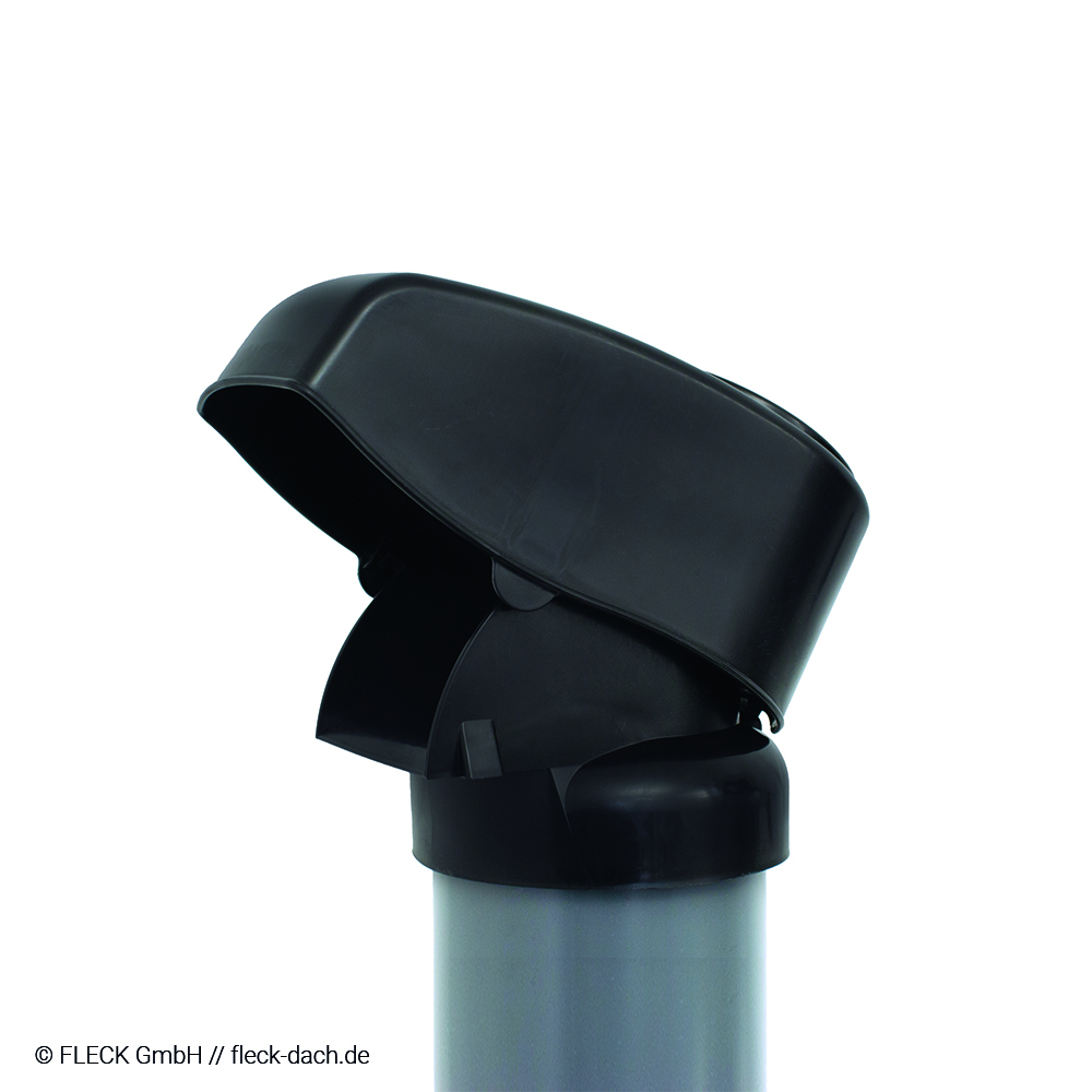 Flachdach-Schwanenhals +Klappelem.