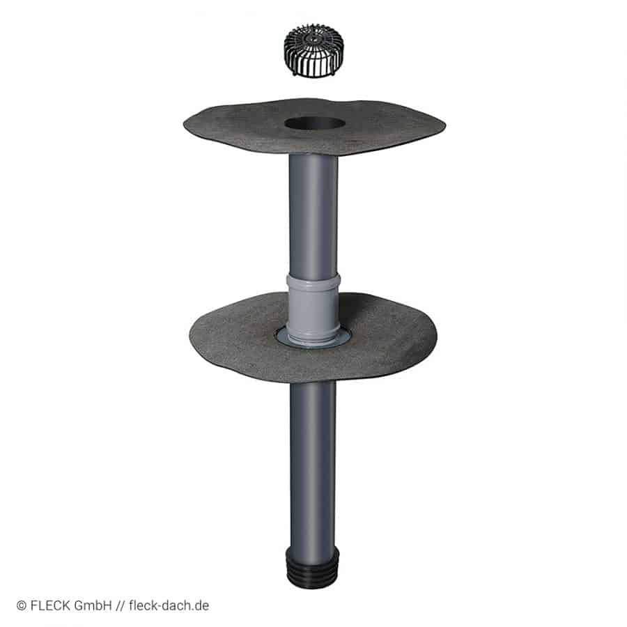 Sani-Ablauf aufstockbar