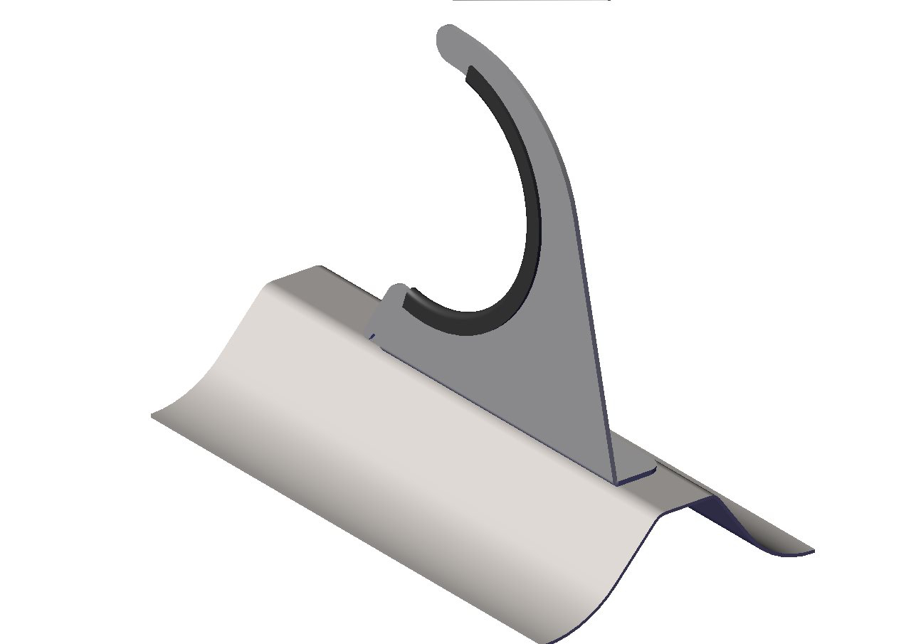 Schneefang-Rundholzhalter