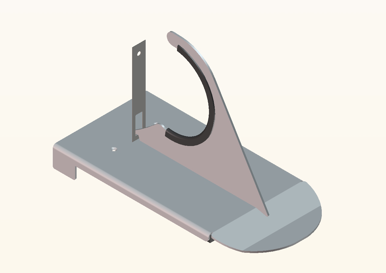 Schneefang-Rundholzhalter