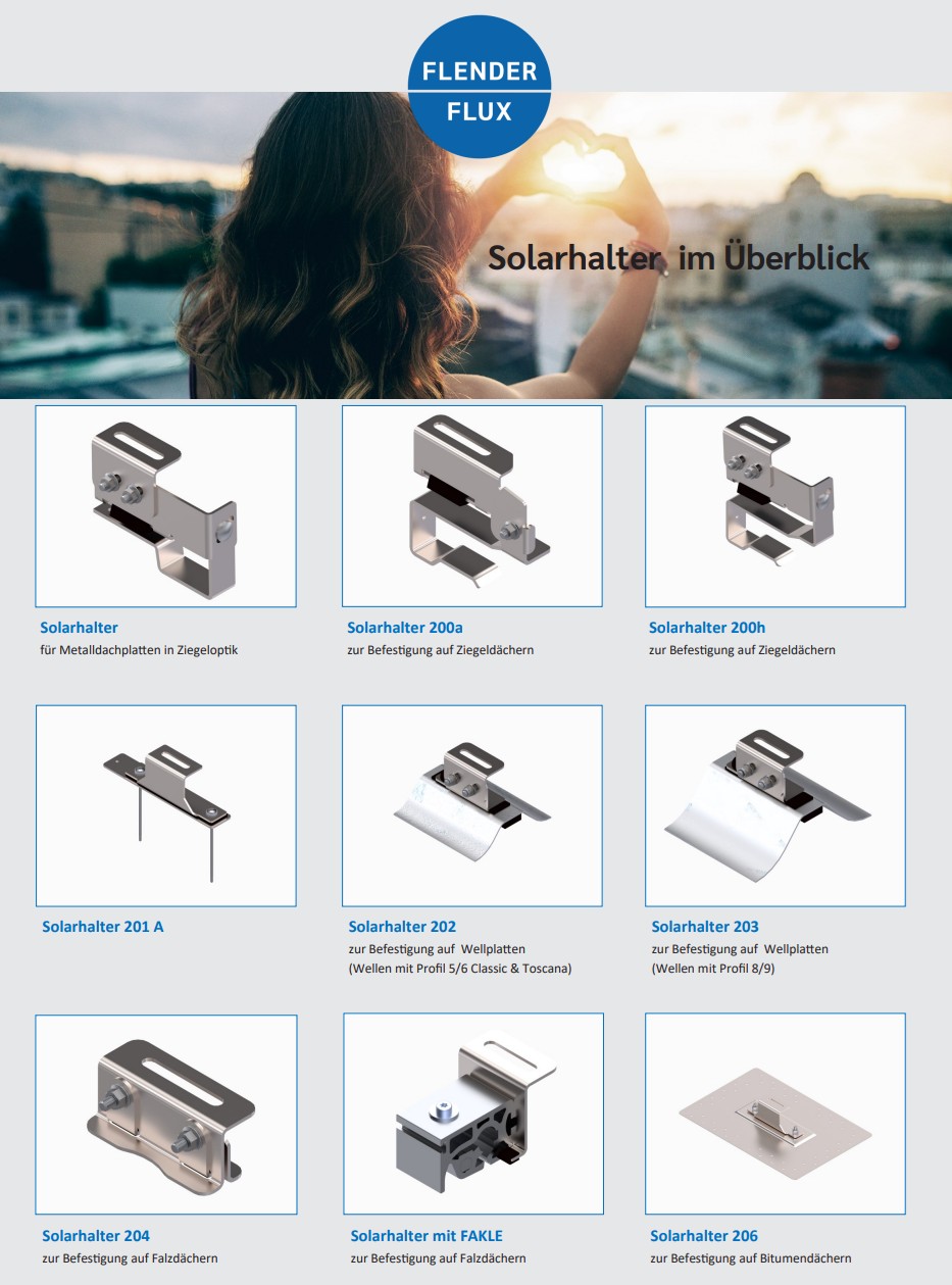 Solarhalter Befestigungsset