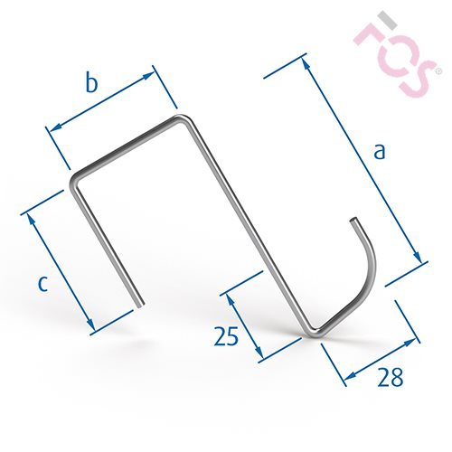 Kopf-/Fuss-Einhangklammer