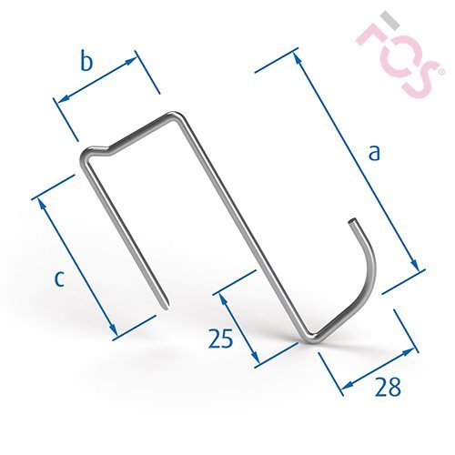 Kopf-/Fuss-Einschlagklammer