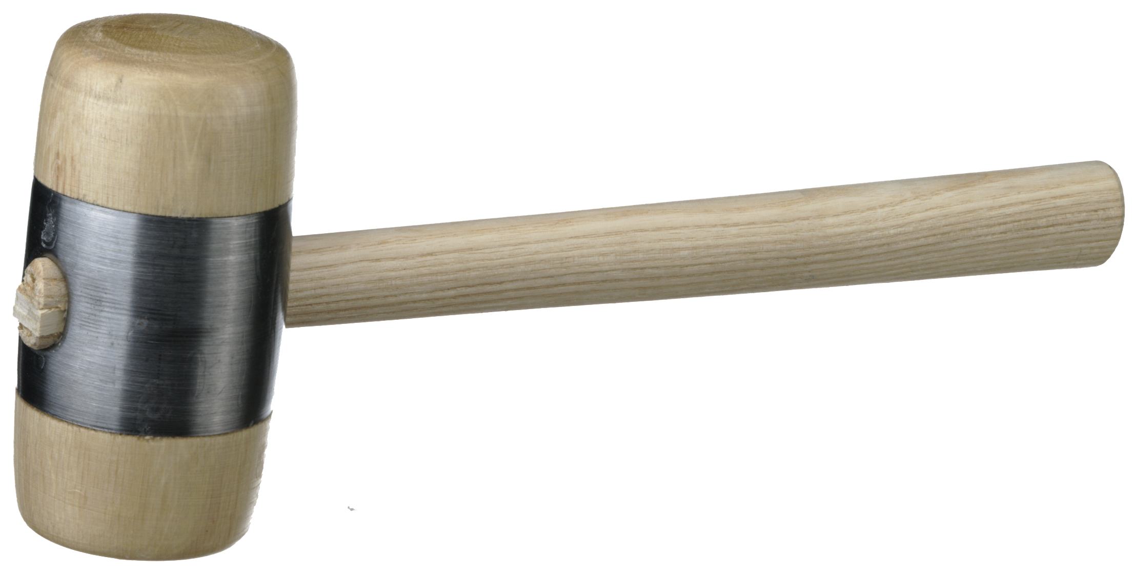 Holzhammer mit Metallmantel