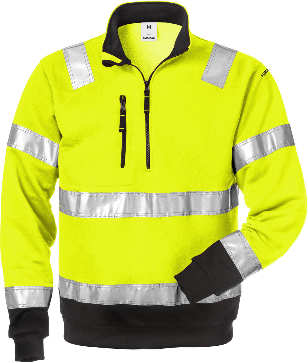 Hi-Vis Zipper-Sweatshirt