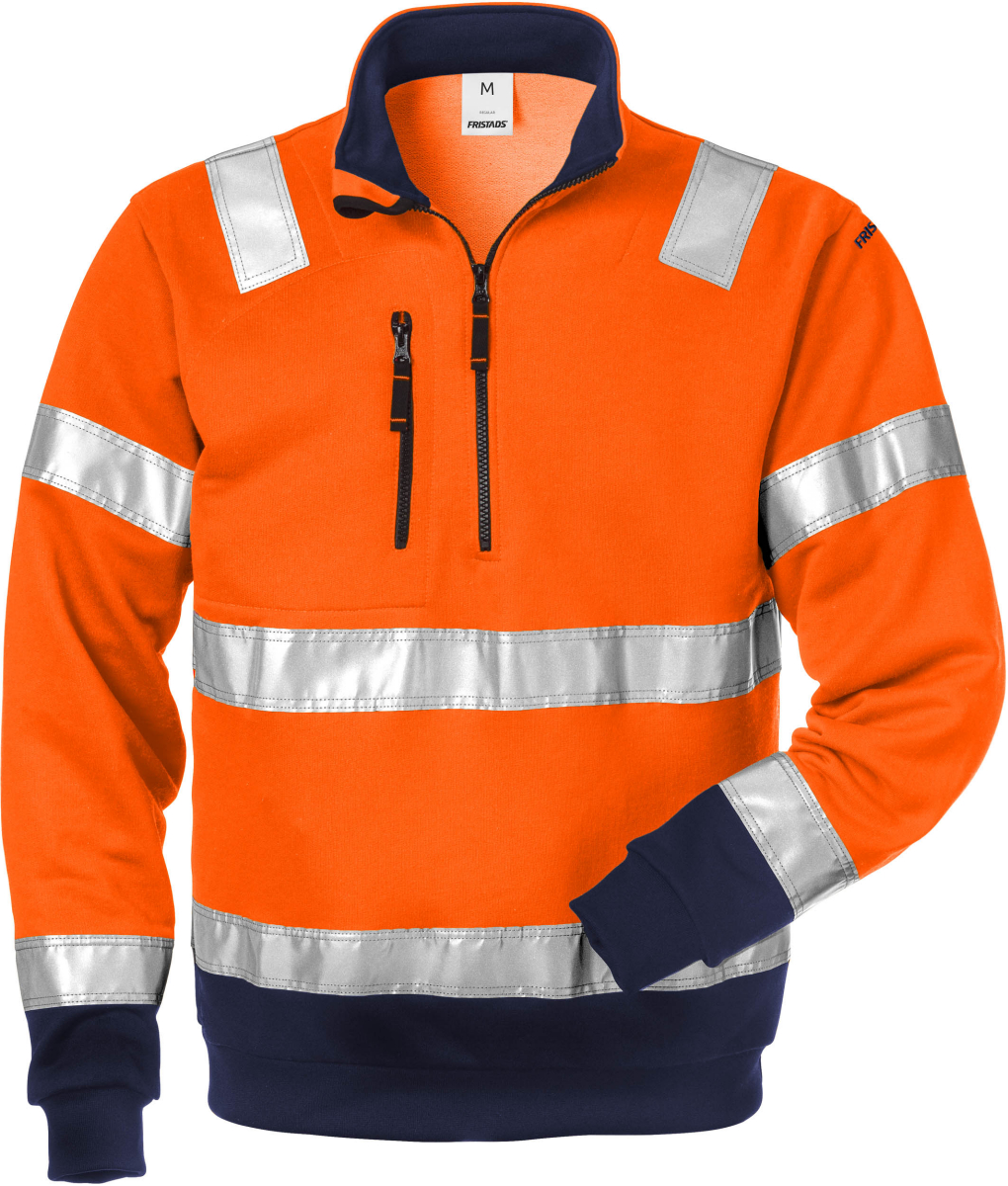 Hi-Vis Zipper-Sweatshirt