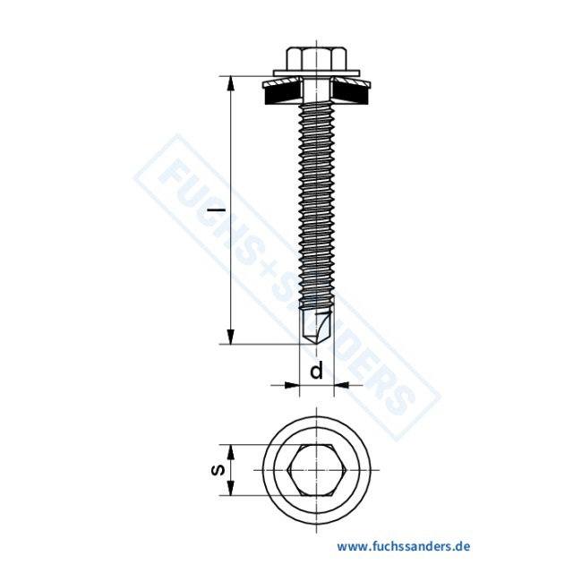 Fassadenbohrschraube E-X Bohr 3