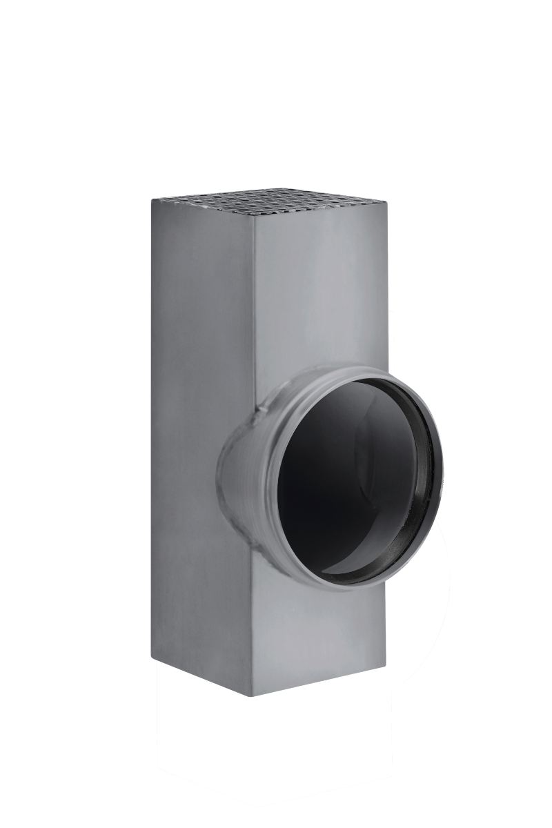 Flachdach-Abzweig kastenform