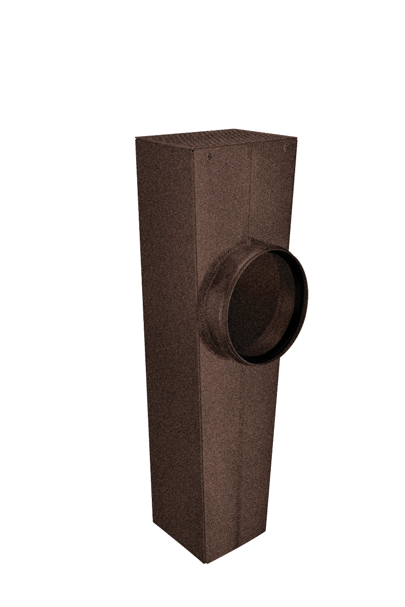 Flachdach-Abzweig kastenform