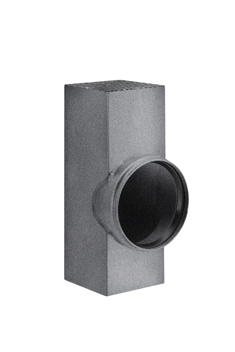 Flachdach-Abzweig kastenform