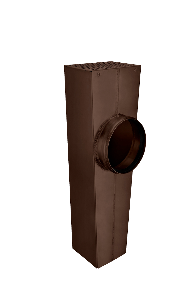 Flachdach-Abzweig kastenform