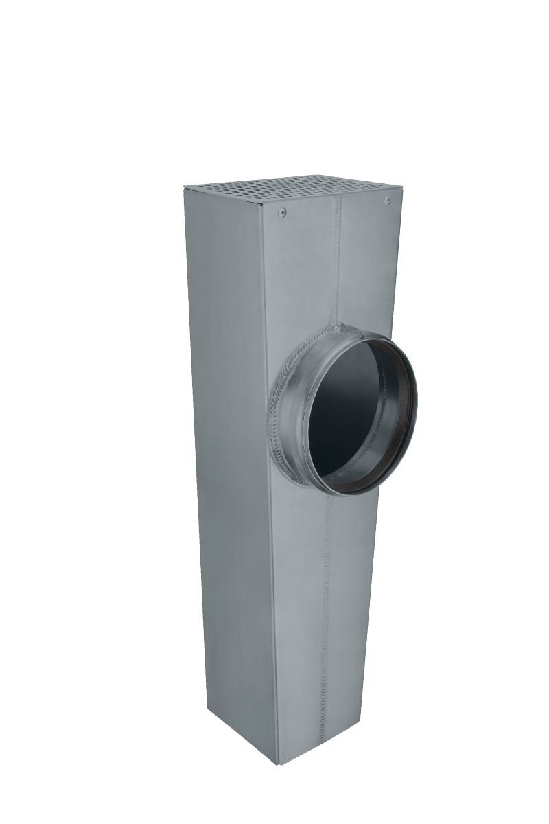 Flachdach-Abzweig kastenform