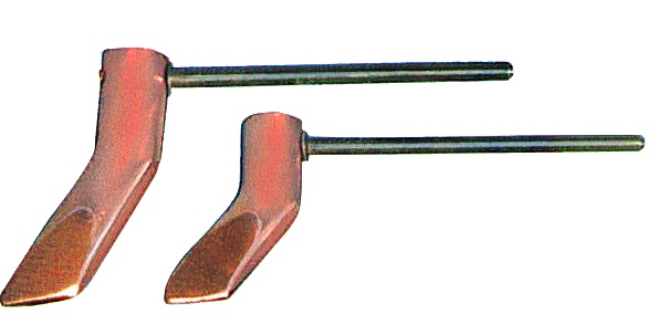 Hammerstück Kupfer abgewinkelt